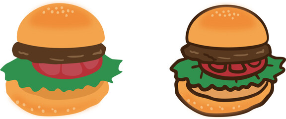 ハンバーガー２種