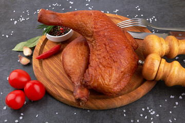 Smoked chicken thighs