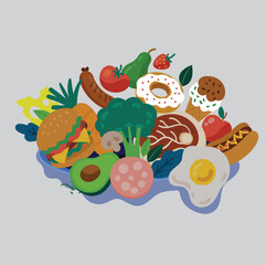 A Feast of Colors – Vibrant Food Artwork Collection