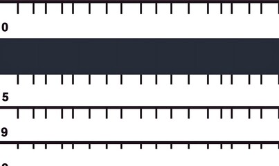 Ruler with dark grey bar showing measurement.