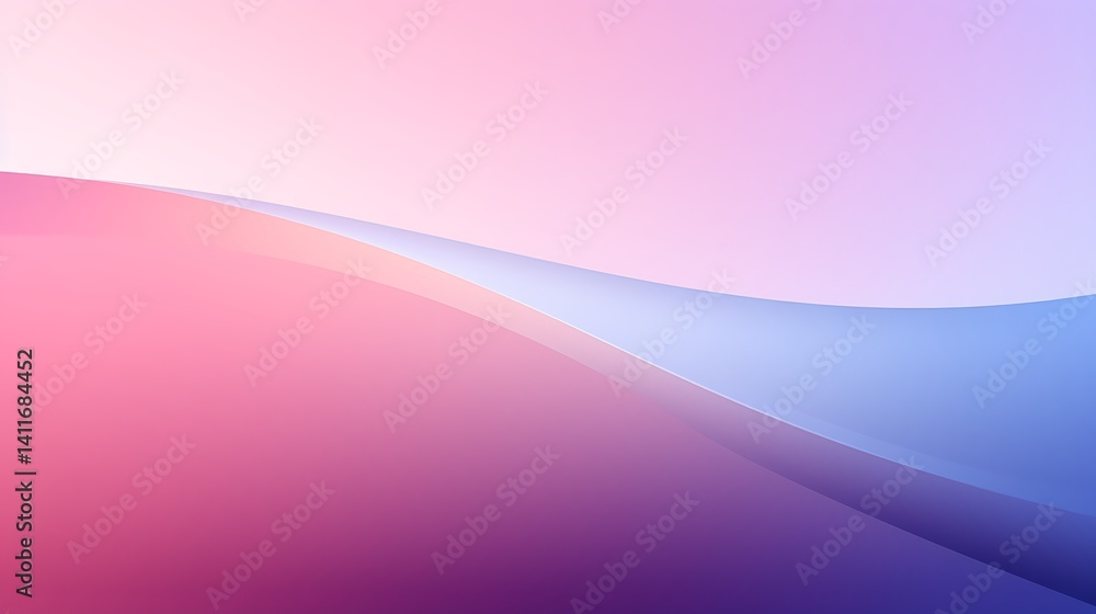 Poster abstract gradient background: a seamless blend of soft, pastel pink and blue gradients creates a vis