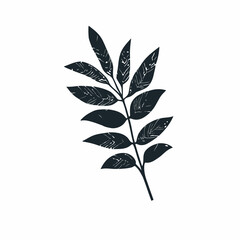 Tree leaf vector silhouette