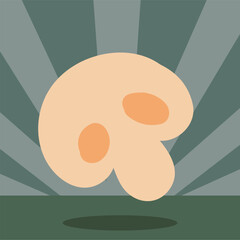 Shroom Serenity – Minimalist Mushroom Artwork