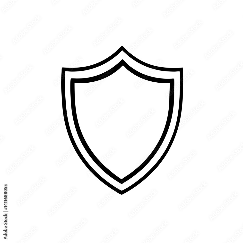 Poster shield design symbolizing protection security strength and defense for various applications