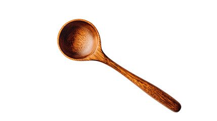 High-resolution image of a single soup ladle, centered on white background with no other objects --ar 16:9