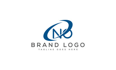 letter No logo design vector template design for brand.