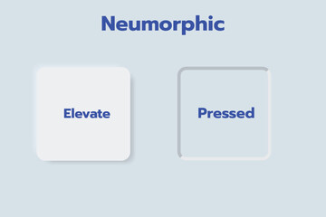 3D Neumorphic Soft UI Design. 3D Bottons.