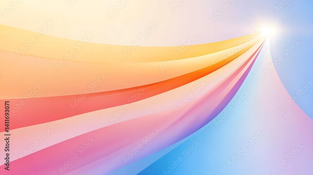 Poster abstract gradient with light source