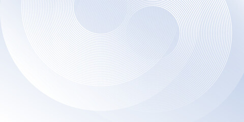 Modern blue background with circle elements. Digital technology lines circle abstract design art modern