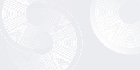 Geometric lines on gray background. Modern shiny blue circle background simple modern