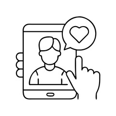 friend request icon, friend request line art - simple line art of friend request, perfect for friend request logos and icons