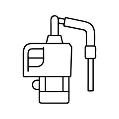 Obraz premium fuel pump icon, fuel pump line art - simple line art of fuel pump, perfect for fuel pump logos and icons