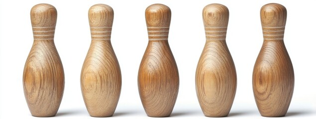 Wooden Bowling Pins (2)