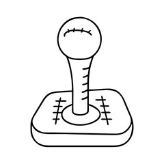 gear shift knob icon, gear shift knob line art - simple line art of gear shift knob, perfect for gear shift knob logos and icons