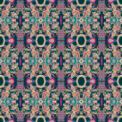 beautiful textile pattern with unique colors