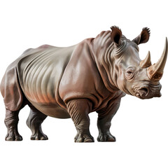 Obraz premium Rhinoceros Walking in Open Field