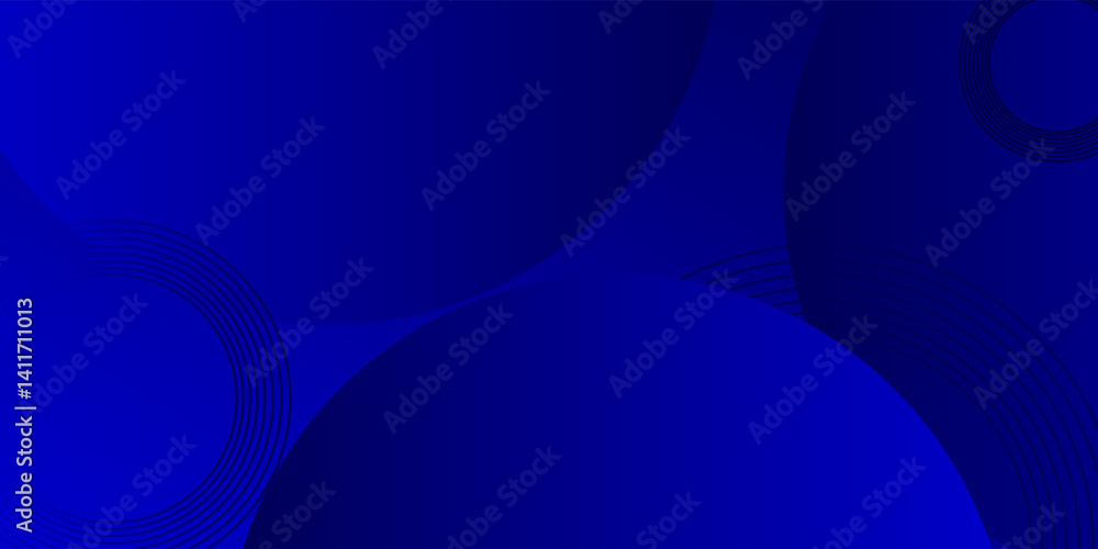 Aufkleber circle abstract background. blue gradient circular shape elements. minimalist geometric pattern. mod