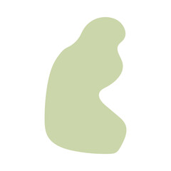 abstract blobs pastel green for background	