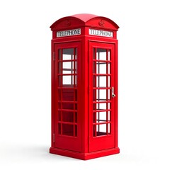 nostalgic red phone booth