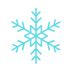 Snowflake icon illustration for Christmas decoration  