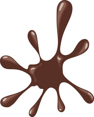 chocolate splash vector illustration