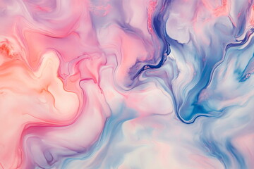 Fototapeta premium Abstract background of acrylic paint in pink, blue and white colors.