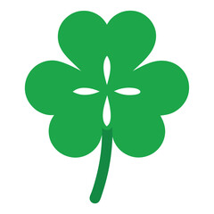 Four leaf clover icon on white background.