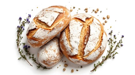 Artisan Breads Rustic Loaves, Freshly Baked