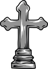 tombstone illustration