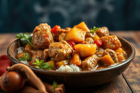 Delicious Djerma Stew Close-Up