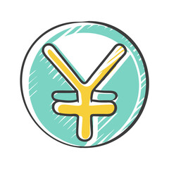 yen symbol icon, yen symbol vector illustration-simple illustration of yen symbol, perfect for yen symbol logos and icons