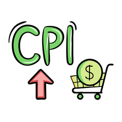consumer price index cpi icon, consumer price index cpi vector illustration-simple illustration of consumer price index cpi, perfect for consumer price index cpi logos and icons