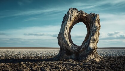 Fototapeta premium dead tree on the beach