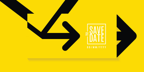 Save the date banner. Can be used for business, marketing and advertising. logo graphic design of event summit made for Technology and upcoming events. Vector EPS 10	