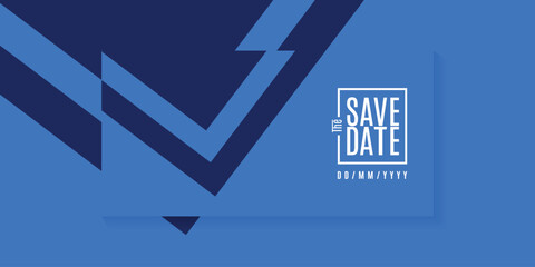 Save the date banner. Can be used for business, marketing and advertising. logo graphic design of event summit made for Technology and upcoming events. Vector EPS 10	