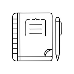 Notebook and Pen for Taking Notes and Writing Down Ideas