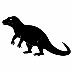 AI Generated Agkistrodon Contortrix Vector Silhouette Isolate White Background