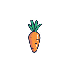 Cartoon carrot vector illustration