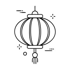 Elegant Chinese Lantern Festive Decoration Hanging Ornament Asian Culture Symbol Holiday Celebration Spring Festival Decor Light Illumination Traditional Design