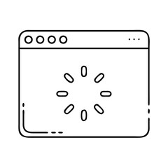 Website Browser Loading Animation Displaying Progress Indicator