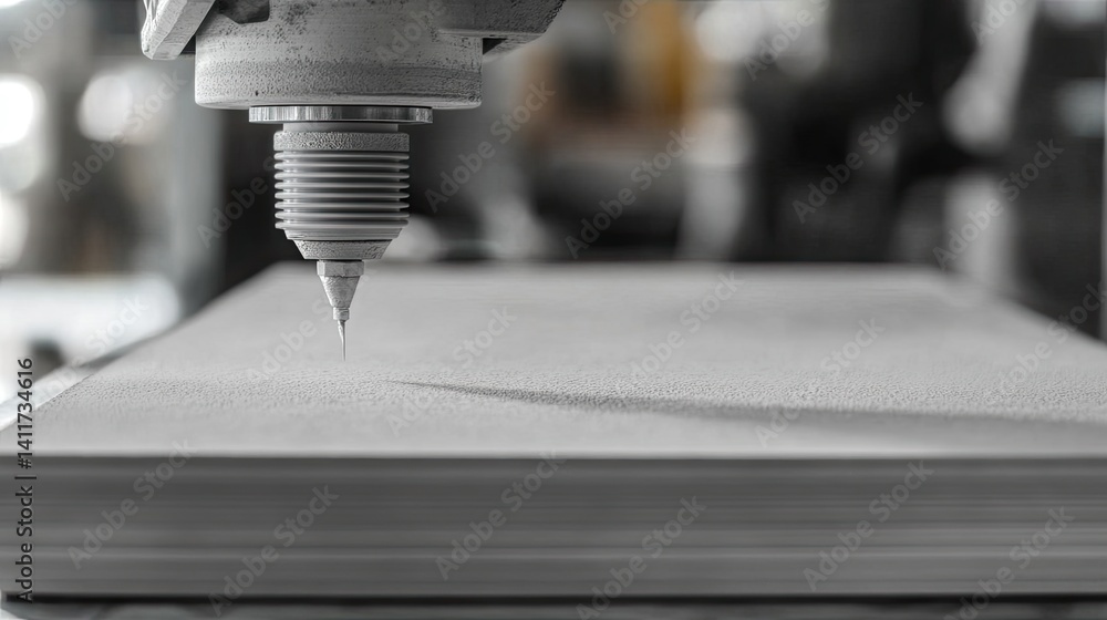 Poster precision tool in action for cnc cutting and crafting process