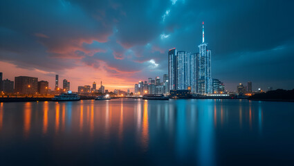 Fototapeta premium Strengthening Domestic Industry: Visuals of Advanced Local Production Facilities and Regulatory Support for National Sector Fortification in Photo Stock Concept