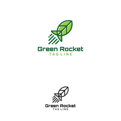 Leaf rocket logo