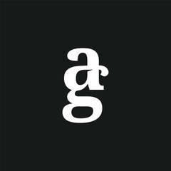 letter ag ga monogram