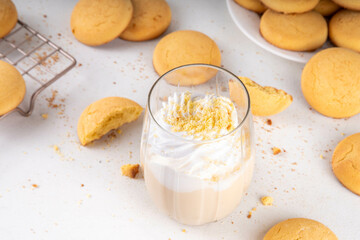 Shortbread sugar cookies milkshake
