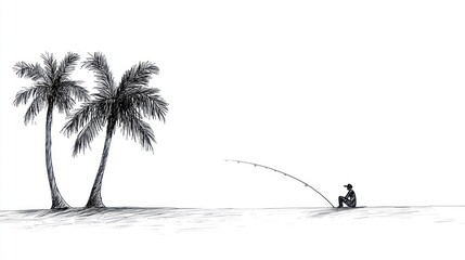 Tropical Fishing Scene