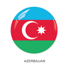 azerbaijan circle round. vector design