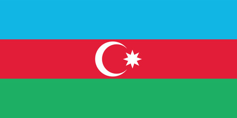  azerbaijan flag vector design