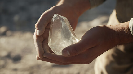 Mining engineer assessing environmental impact reports related to lithium extraction at the site. Featuring environmental assessment