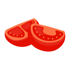 Tomato Slices Illustration